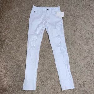 NWT - Kancan Denim White Mid-Rise Jeans - Size 7